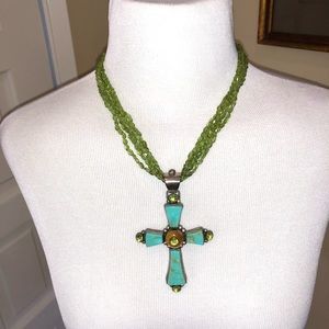 Telluride handmade cross necklace